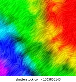 Light Multicolor vector template with curved lines. Colorful illustration in abstract style with bent lines. Best design for your ad, poster, banner.