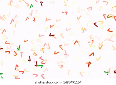 Light Multicolor vector template with curved lines. Colorful illustration in abstract style with gradient. Colorful wave pattern for your design.