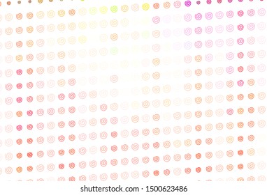 Light Multicolor vector template with curved lines. Creative illustration in halftone style with gradient. Template for cell phone screens.