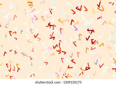 Light Multicolor vector template with curved lines. A sample with colorful lines, shapes. A completely new design for your business.