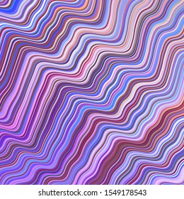 Light Multicolor vector template with curved lines. Geometric illustration in abstract style with gradient.  Elegant pattern for a brand book.