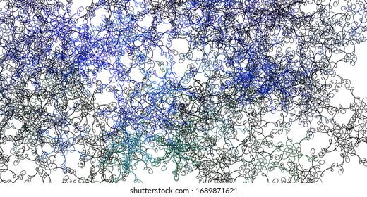 Light Multicolor vector template with curved lines. Colorful illustration in circular style with lines. Pattern for commercials, ads.