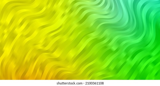 Light Multicolor vector template with curved lines. Bright sample with colorful bent lines, shapes. Pattern for websites, landing pages.