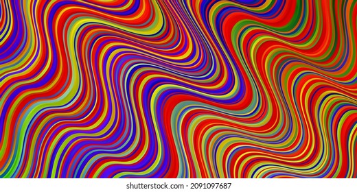 Light Multicolor vector template with curves. Colorful abstract illustration with gradient curves. Pattern for booklets, leaflets.
