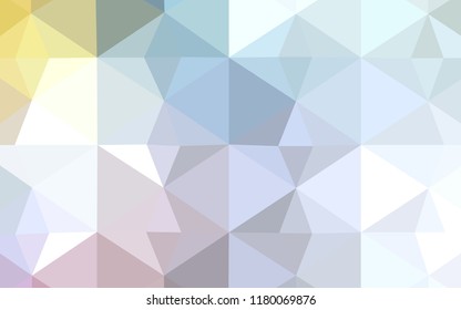 Light Multicolor vector template with gradient triangles. Modern abstract illustration with triangles. Pattern for a brand book's backdrop.