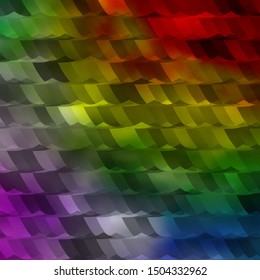 Light Multicolor vector template in hexagonal style. Illustration with set of colorful hexagons. Design for website posters, banners.