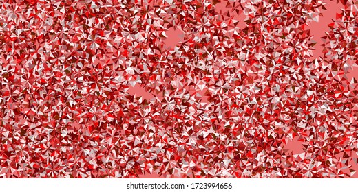 Light multicolor vector template with ice snowflakes. Gradient colorful illustration with snow elements in xmas style. New year background.