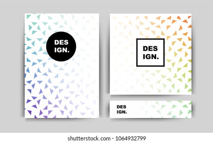 Light Multicolor vector template for landing pages. Glitter abstract design concept with text box. Pattern for beautiful business cards, folders.