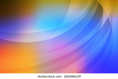 Light Multicolor vector template with lava shapes. A vague circumflex abstract illustration with gradient. Pattern for your business design.