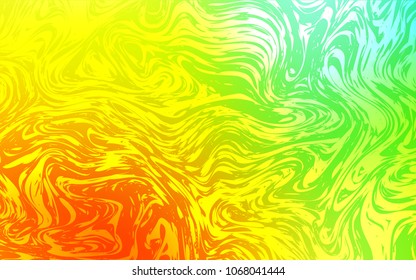 Light Multicolor vector template with lava shapes. Creative illustration in halftone marble style with gradient. The best blurred design for your business.