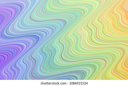 Light Multicolor vector template with lava shapes. A sample with blurred bubble shapes. The template for cell phone backgrounds.