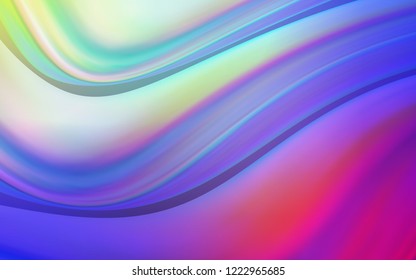 Light Multicolor vector template with lava shapes. Glitter abstract illustration with wry lines. The elegant pattern for brand book.