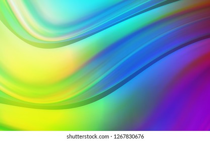 Light Multicolor vector template with lava shapes. Glitter abstract illustration with wry lines. The best blurred design for your business.