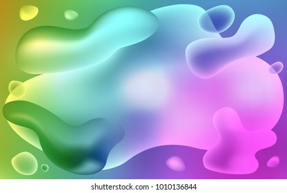 Light Multicolor vector template with lines, ovals. Shining illustration, which consist of blurred lines, circles. The best blurred design for your business.
