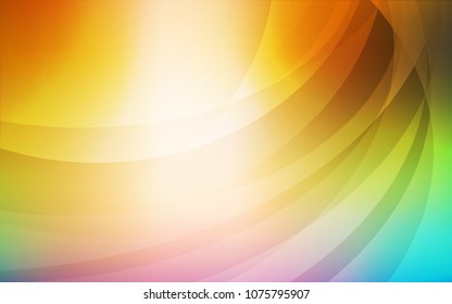 Light Multicolor vector template with lines, ovals. Geometric illustration in marble style with gradient.  Marble style for your business design.