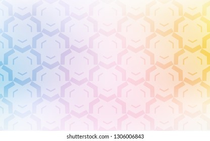 Light Multicolor vector template with lines. A sample with colorful lines, shapes. A completely new design for your business.