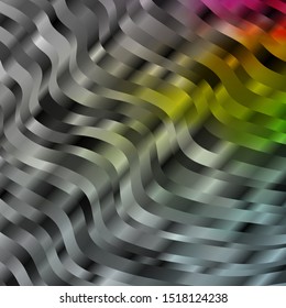 Light Multicolor vector template with lines. Gradient illustration in simple style with bows. Pattern for commercials, ads.