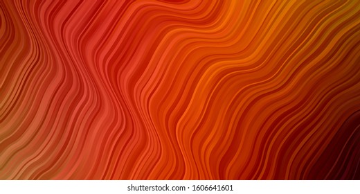 Light Multicolor vector template with lines. Colorful illustration with curved lines. Best design for your posters, banners.