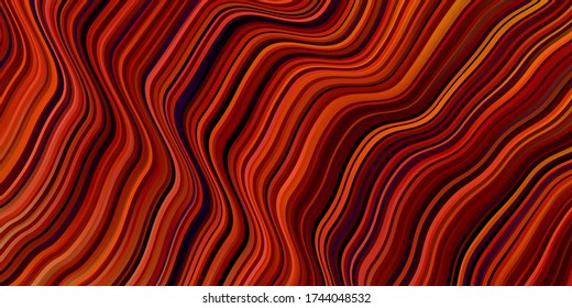 Light Multicolor vector template with lines. Colorful illustration with curved lines. Best design for your posters, banners.