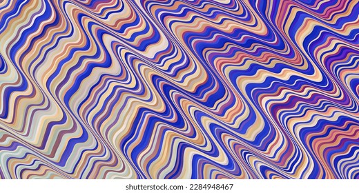 Light Multicolor vector template with lines. Colorful illustration in circular style with lines. Template for cellphones.