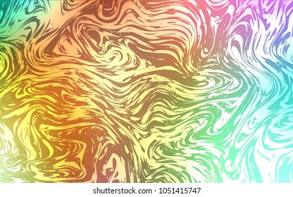 Light Multicolor vector template with liquid shapes. Colorful abstract illustration with gradient lines. New composition for your brand book.