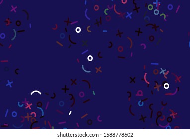 Light Multicolor vector template with math simbols. Colored mathematic signs with gradient on white background. Smart design for university advert.