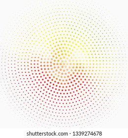 Light Multicolor vector template with neon stars. Blur decorative design in simple style with stars. Best design for your ad, poster, banner.