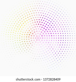 Light Multicolor vector template with neon stars. Blur decorative design in simple style with stars. Theme for cell phones.