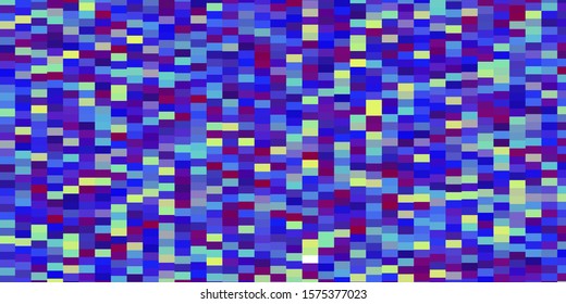 Light Multicolor vector template in rectangles. Rectangles with colorful gradient on abstract background. Best design for your ad, poster, banner.