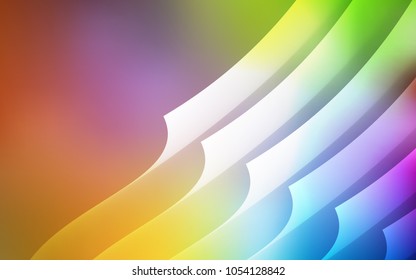 Light Multicolor vector template with repeated sticks. Lines on blurred abstract background with gradient. Template for your beautiful backgrounds.