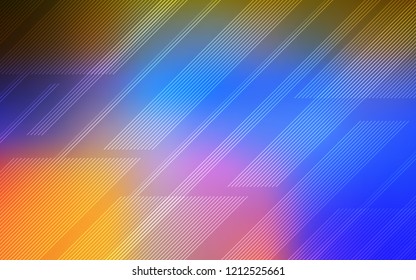 Light Multicolor vector template with repeated sticks. Glitter abstract illustration with colored sticks. Template for your beautiful backgrounds.