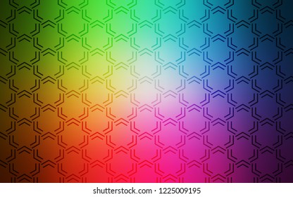 Light Multicolor vector template with repeated sticks. Shining colored illustration with sharp stripes. The pattern for ad, booklets, leaflets.