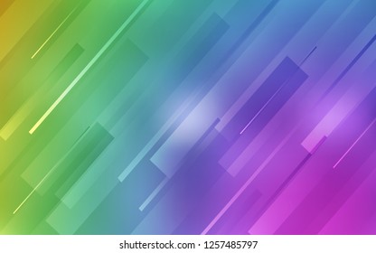 Light Multicolor vector template with repeated sticks. Lines on blurred abstract background with gradient. Best design for your ad, poster, banner.