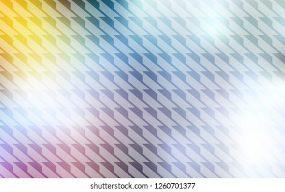 Light Multicolor vector template with repeated sticks. Glitter abstract illustration with colorful sticks. Pattern for ads, posters, banners.