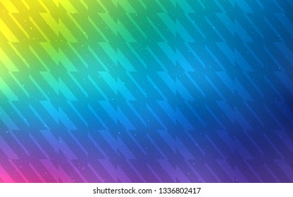 Light Multicolor vector template with repeated sticks. Lines on blurred abstract background with gradient. Template for your beautiful backgrounds.
