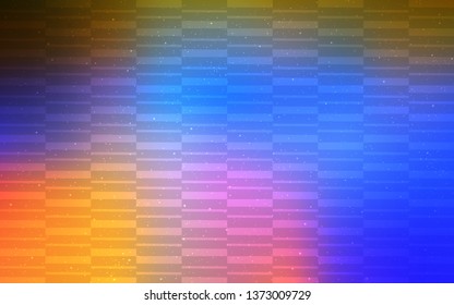 Light Multicolor vector template with repeated sticks. Colorful shining illustration with lines on abstract template. Best design for your ad, poster, banner.
