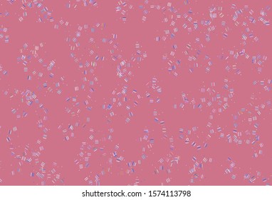 Light Multicolor vector template with repeated sticks, dots. Glitter abstract illustration with colorful sticks. Pattern for ad, booklets, leaflets.