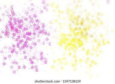 Light Multicolor vector template with repeated sticks, dots. Colorful shining illustration with lines on abstract template. Pattern for ad, booklets, leaflets.