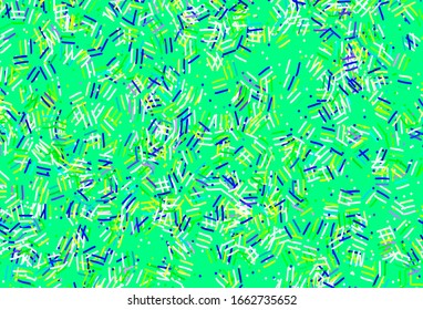 Light Multicolor vector template with repeated sticks, dots. Modern geometrical abstract illustration with Lines. Best design for your ad, poster, banner.