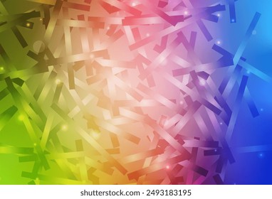 Light Multicolor vector template with repeated sticks. Modern geometrical abstract illustration with Lines. Pattern for ad, booklets, leaflets.