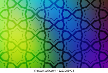 Light Multicolor vector template with sky stars. Modern geometrical abstract illustration with stars. Pattern for wrapping gifts.