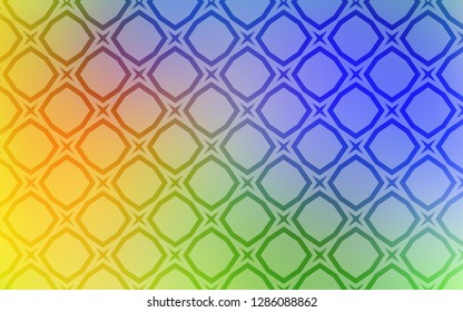 Light Multicolor vector template with sky stars. Shining colored illustration with stars. Smart design for your business advert.