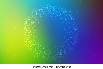 Light Multicolor vector template with space stars. Shining colored illustration with bright astronomical stars. Pattern for futuristic ad, booklets.