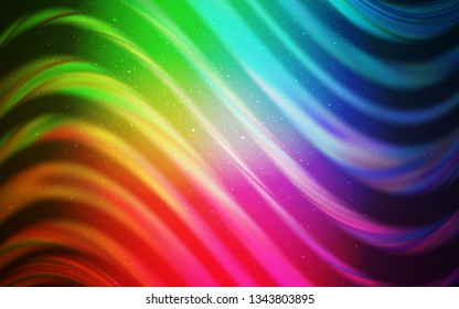 Light Multicolor vector template with space stars. Modern abstract illustration with Big Dipper stars. Template for cosmic backgrounds.