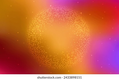 Light Multicolor vector template with space stars. Shining illustration with sky stars on abstract template. Pattern for astrology websites.