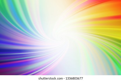 Light Multicolor vector template with wry lines. An elegant bright illustration with gradient. Template for cell phone screens.