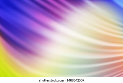 Light Multicolor vector template with wry lines. Geometric illustration in abstract style with gradient.  The best colorful design for your business.