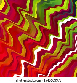 Light Multicolor vector template with wry lines. Abstract illustration with bandy gradient lines. Best design for your posters, banners.