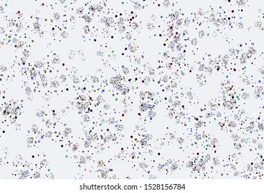 Light Multicolor vector texture with abstract forms. Colorful chaotic forms with gradient in modern style. Best smart design for your business.