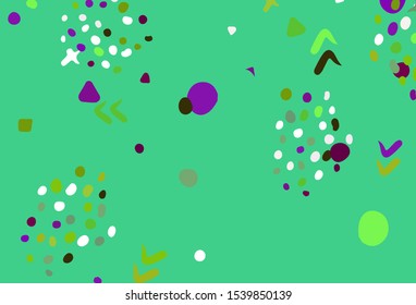Light Multicolor vector texture with abstract forms. Colorful chaotic forms with gradient in modern style. Elegant design for wallpapers.